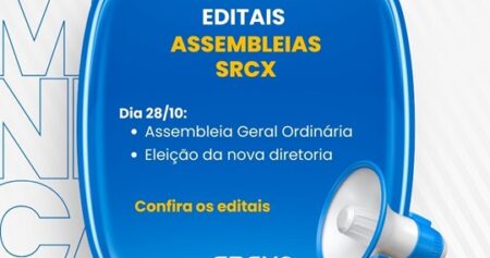 SRCX terá assembleias dia 28